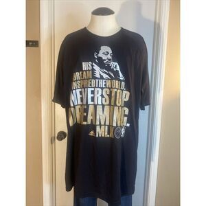 Adidas Martin Luther King Jr. NBA Player Issued Black T Shirt  Size XLT‎